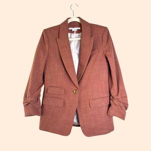 Veronica Beard Martal Dickey Jacket Rust
